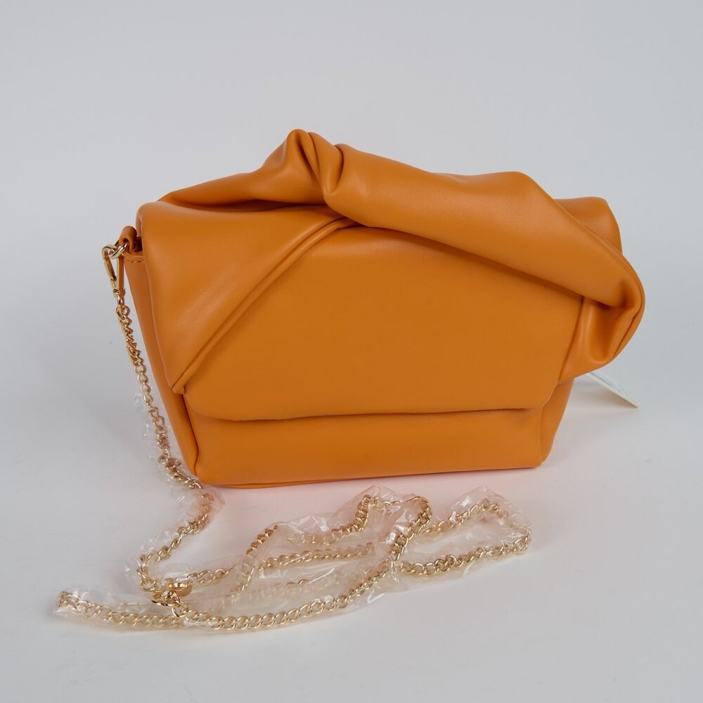 Urban Expressions Orange Crossbody w/Gold Chain - NWT